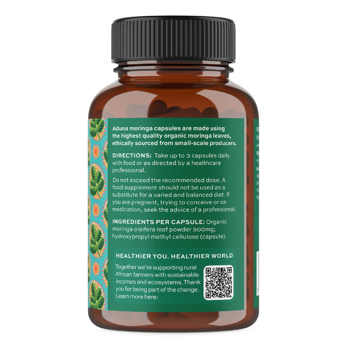 Aduna Organic Moringa Capsules Energy & Immune Support - 180 Capsules - image 7