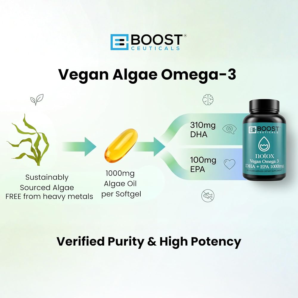BoostCeuticals Vegan Omega 3 Algae Oil DHA 410mg - 60 Softgels - image 6