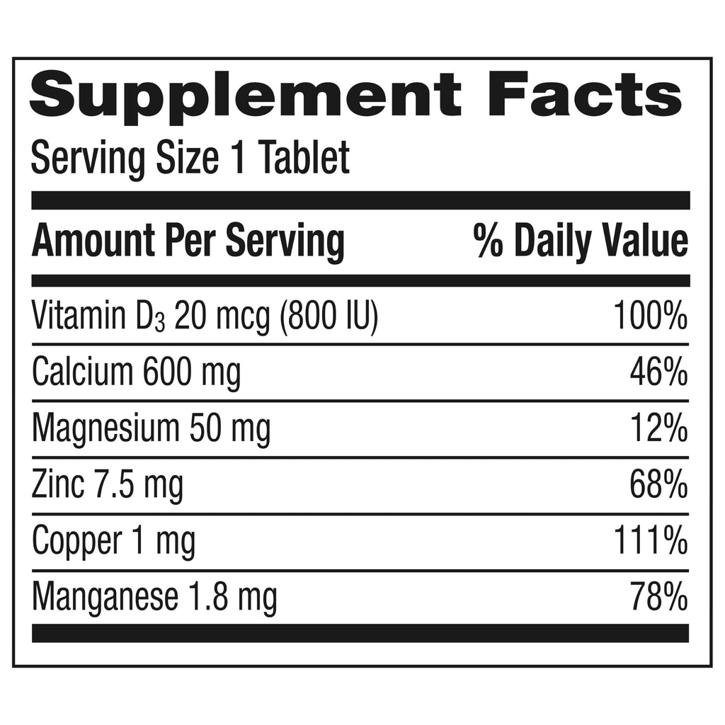 Caltrate 600 Plus D3 Plus Minerals Calcium and Vitamin D Supplement