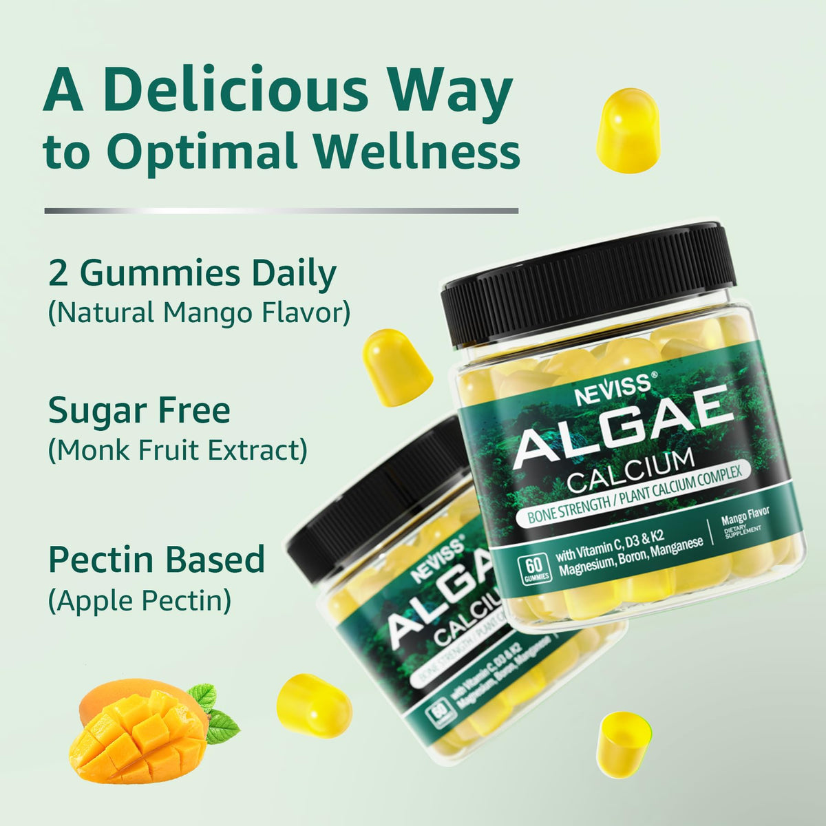 NEVISS Calcium Gummies 600 mg
