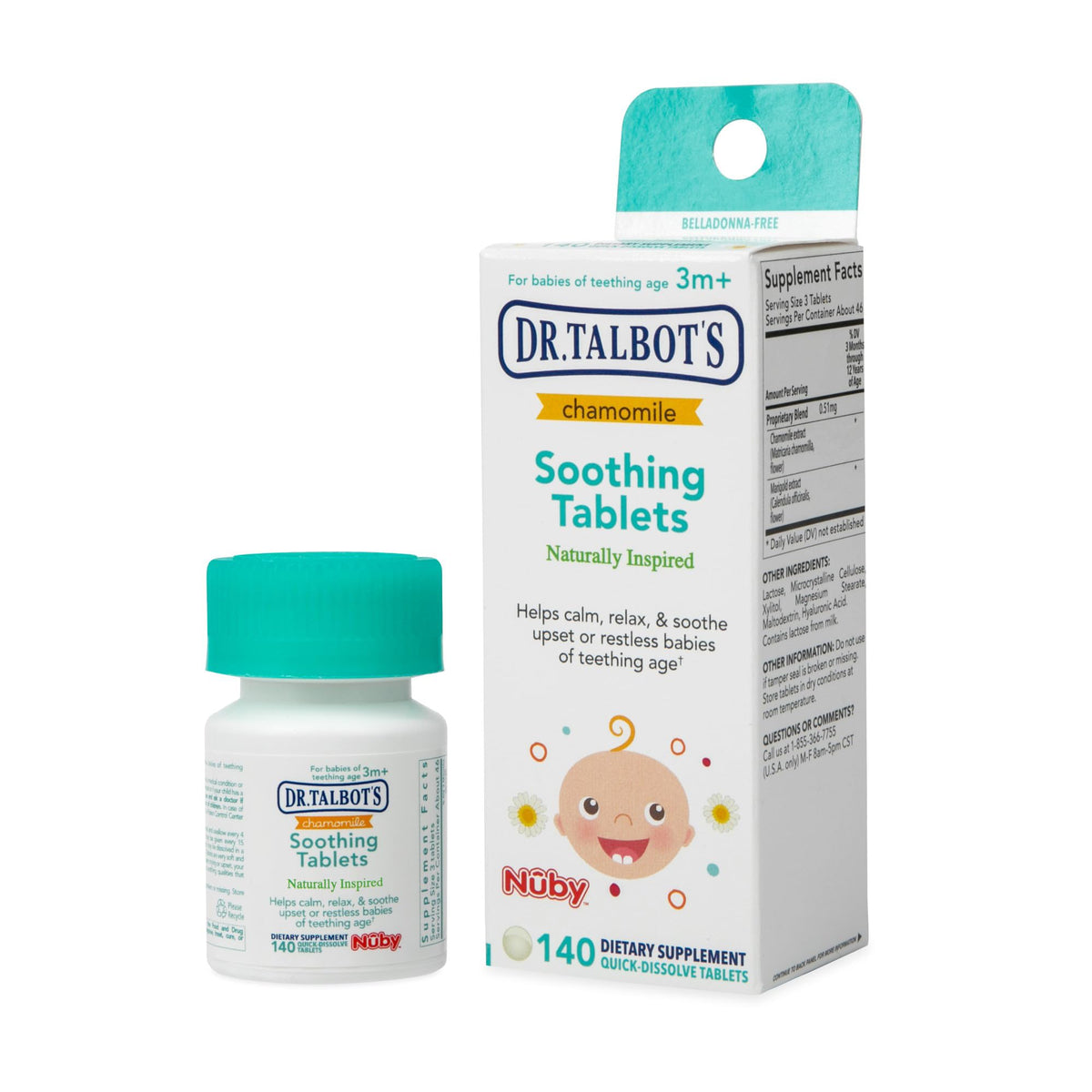 Dr. Talbot's Chamomile Soothing Tablets Quick Dissolve - 140 Count