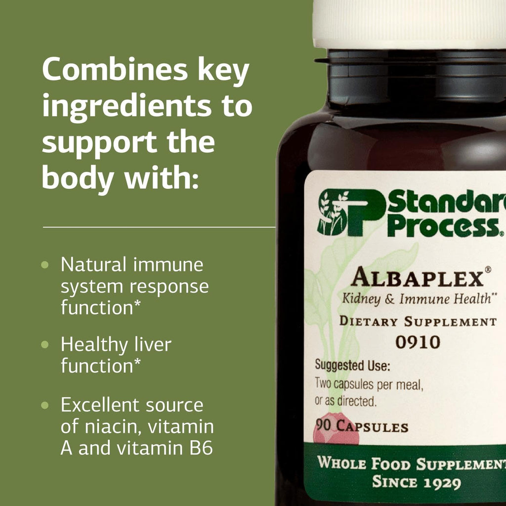 Standard Process Albaplex Kidney & Liver Supplement - 90 Capsules - image 4