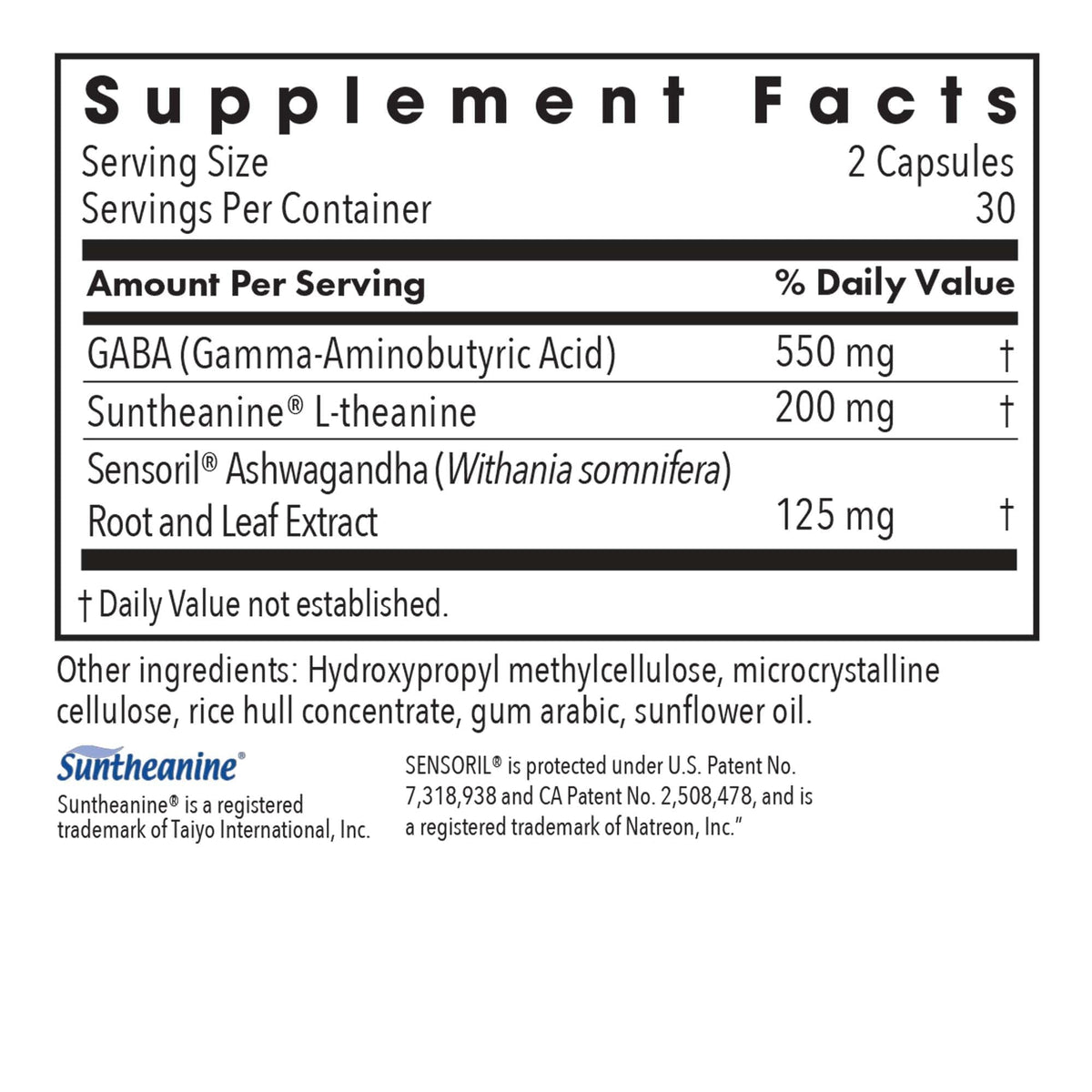 Allergy Research Group Zen Adapt L-Theanine GABA Capsules - 60 Count - image 2