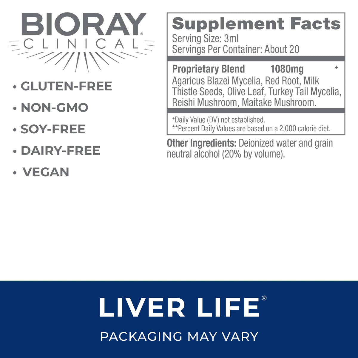BIORAY Clinical Liver Life - Strengthens Liver Structure & Function