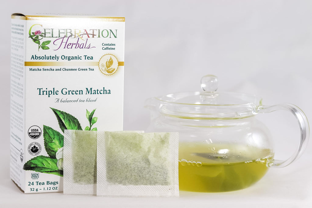 Celebration Herbals Triple Green Matcha Tea Organic - 24 Bags - image 3