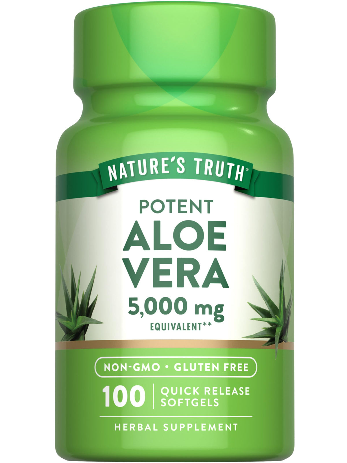Nature's Truth Aloe Vera Softgels - 100 Count