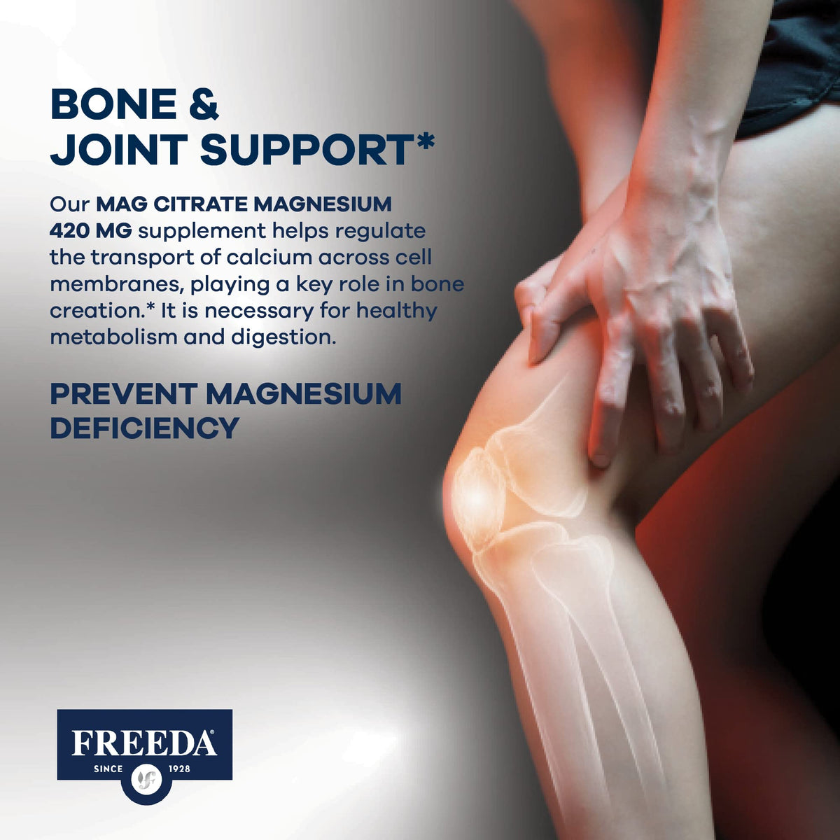FREEDA Magnesium Citrate Powder for Bone & Muscle Support - 16 Oz - image 5