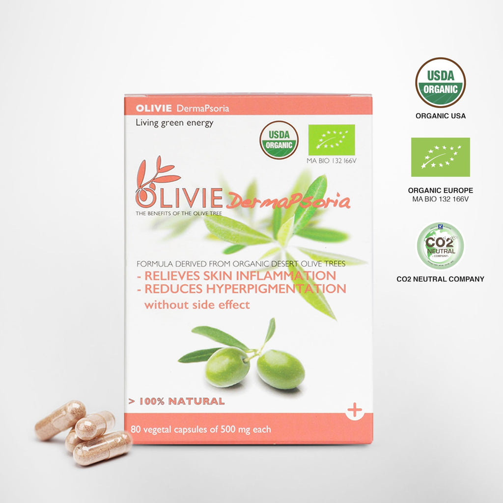 OLIVIE DermaPsoria Organic Olive Leaf Extract Skin Supplement - 80 Capsules - image 2