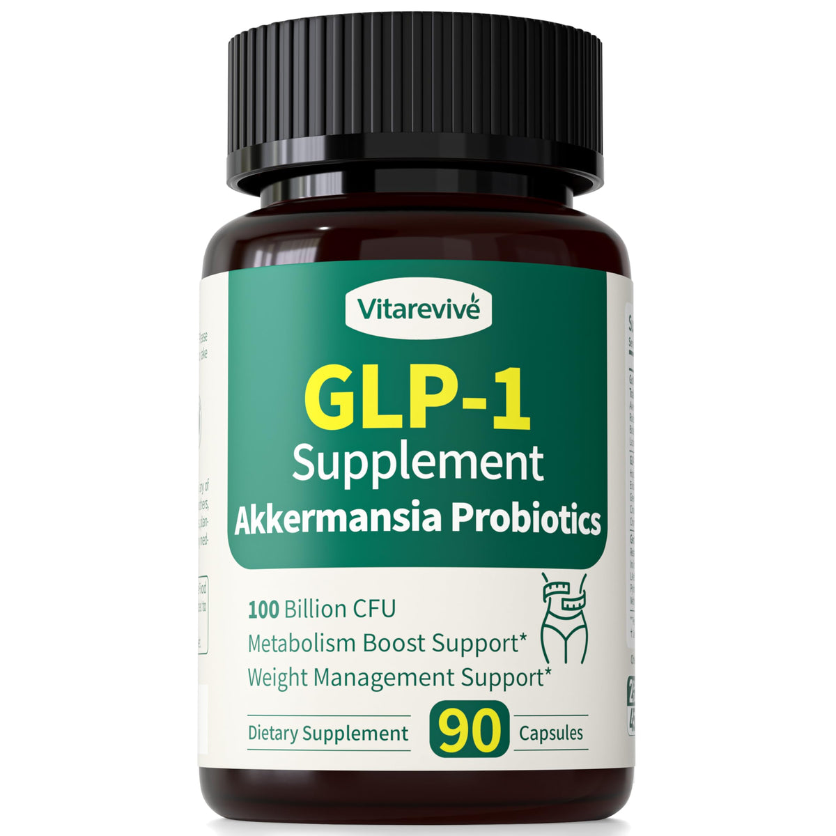 Vitarevive GLP-1 Supplement with Akkermansia Probiotic - 90 Capsules