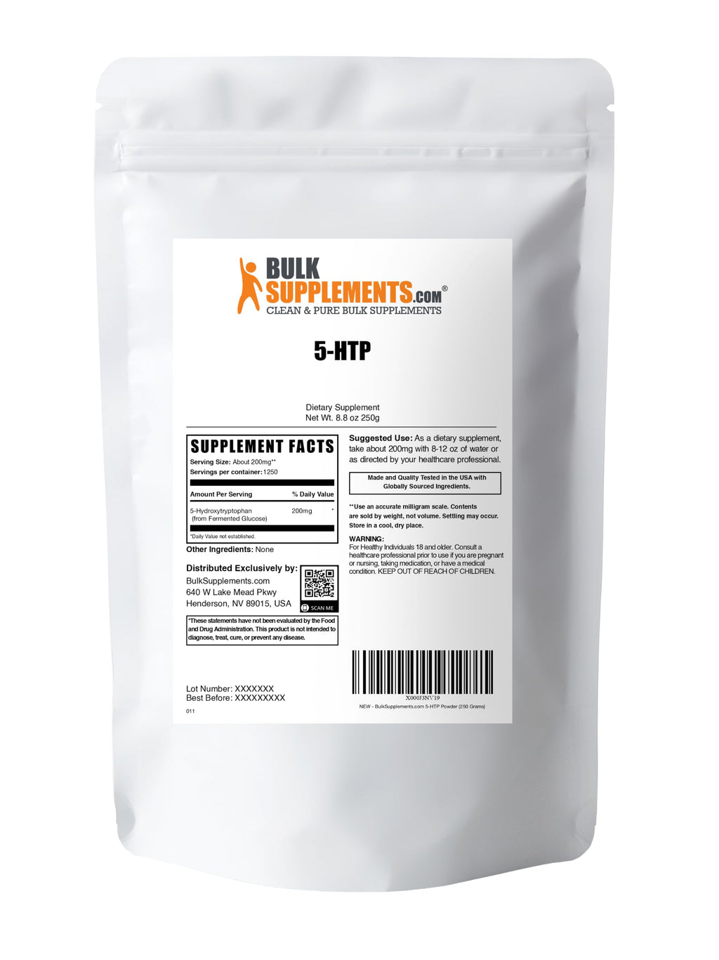 BulkSupplements.com 5-HTP Powder (5-Hydroxytryptophan)