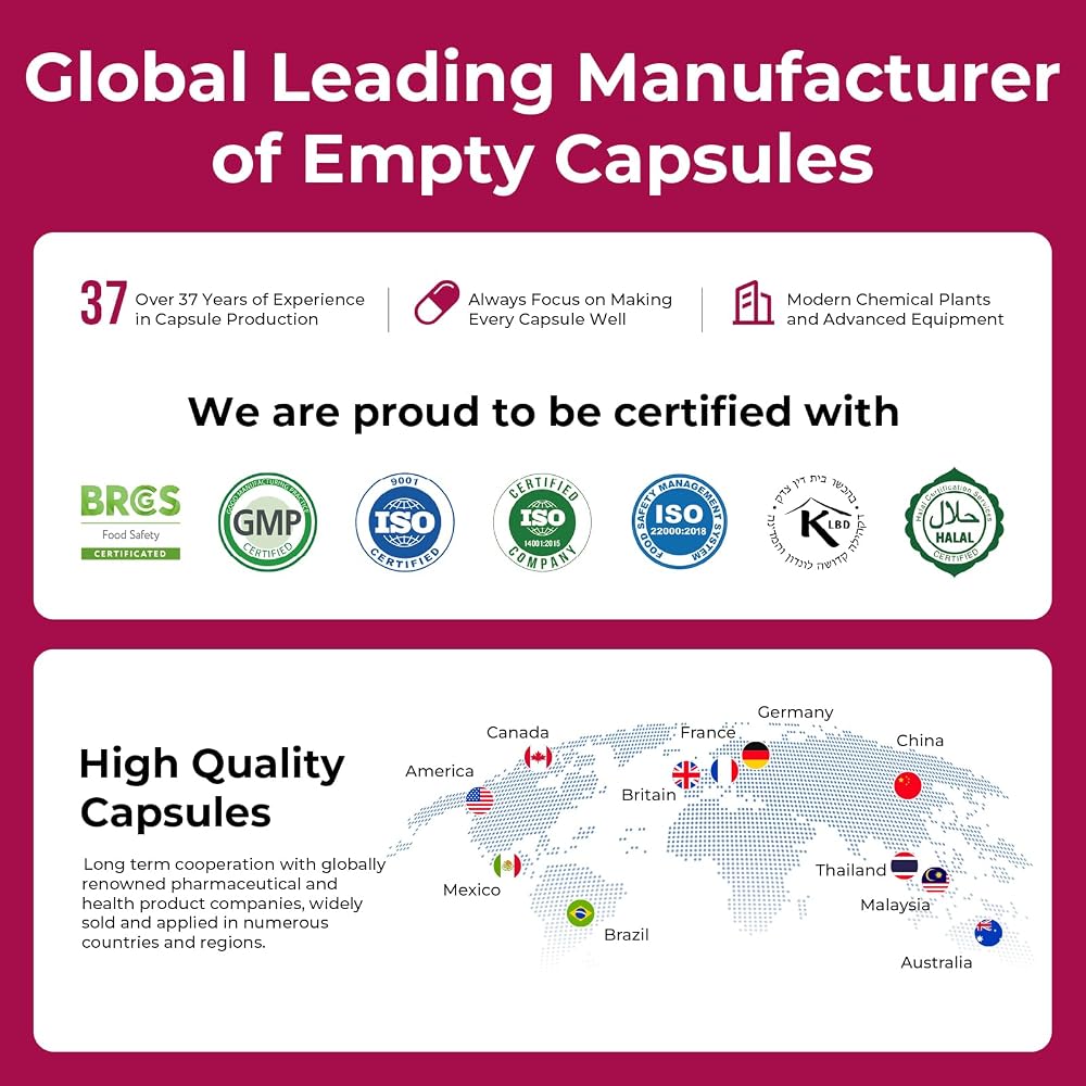 ATLEMISME Empty Gelatin Capsules Size 2 - Gelatin Capsules Empty
