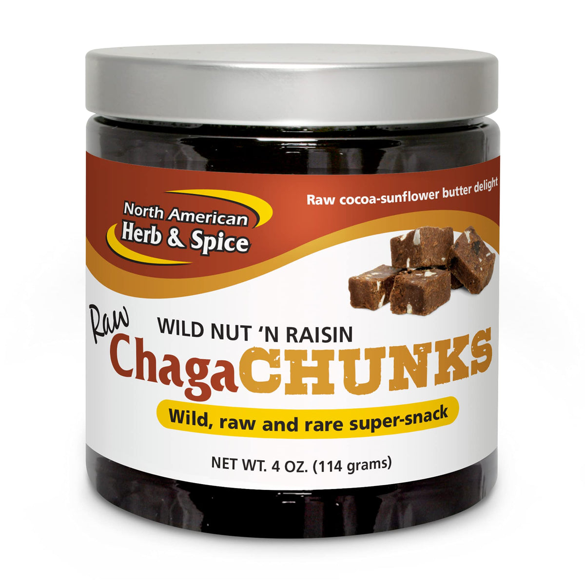 NORTH AMERICAN HERB & SPICE ChagaChunks Nut 'n Raisin - 4 oz
