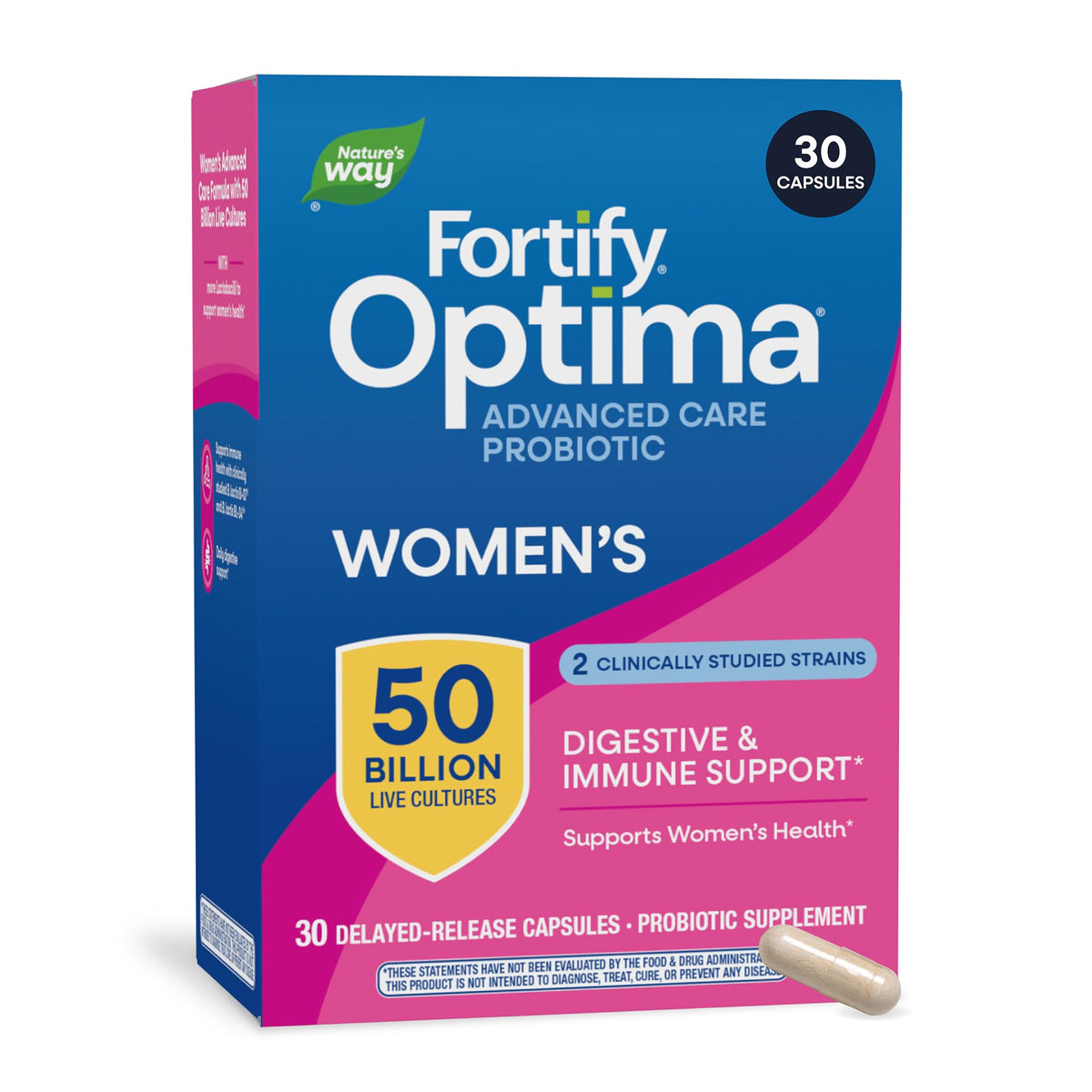 Nature's Way Fortify Optima Women's 50 Billion Probiotic - 30 Capsules