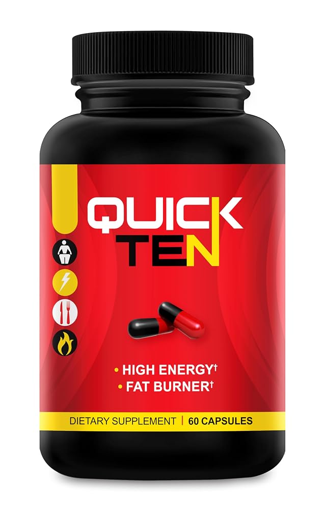 Quick Ten Ultra Powerful Diet Pills Thermogenic Fat Burner - 1 Count