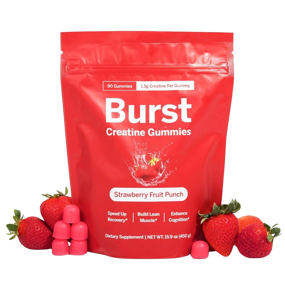 Burst Creatine Monohydrate Gummy Strawberry - 90 Count