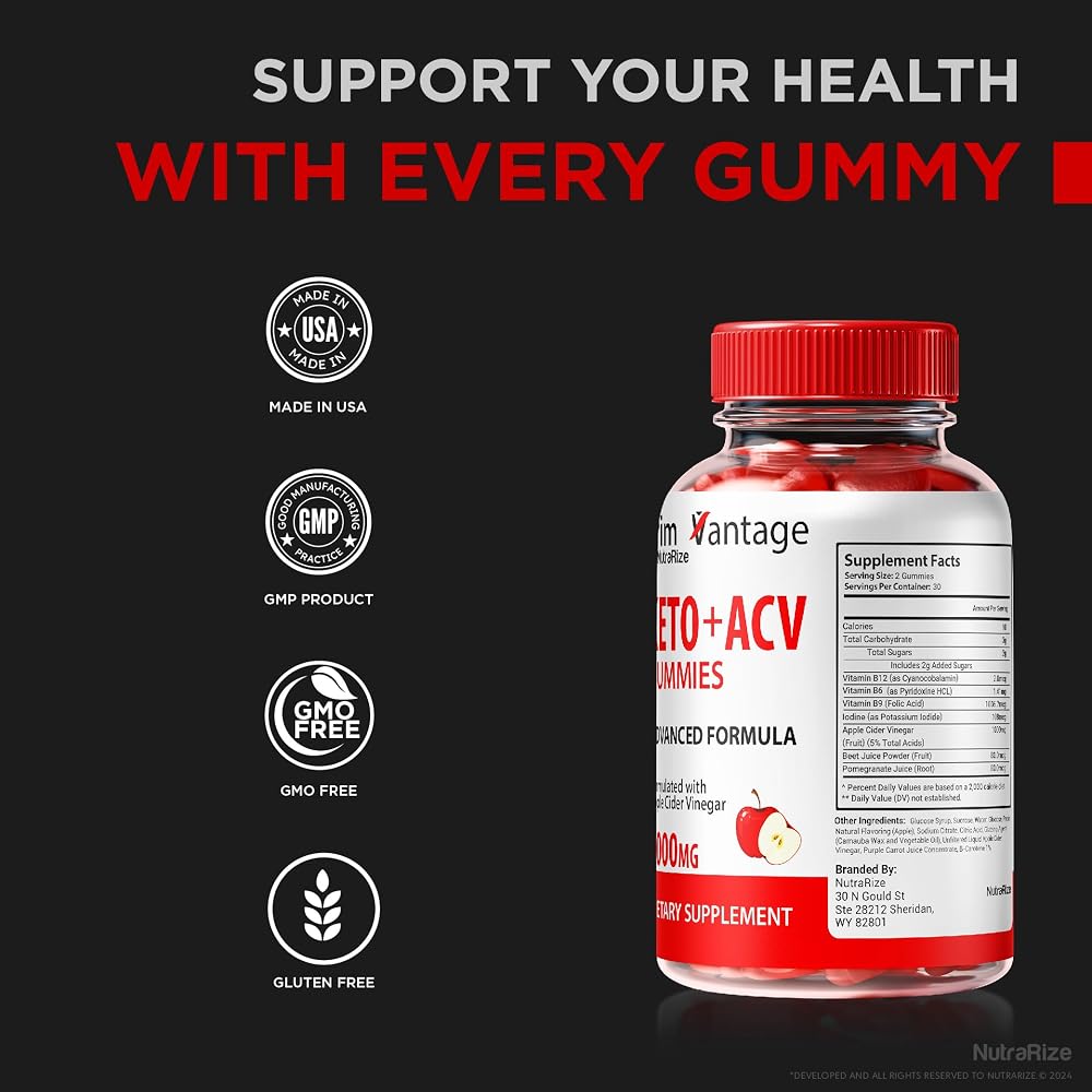 NutraRize Trim Vantage Keto ACV Gummies - 120 Gummies - image 7