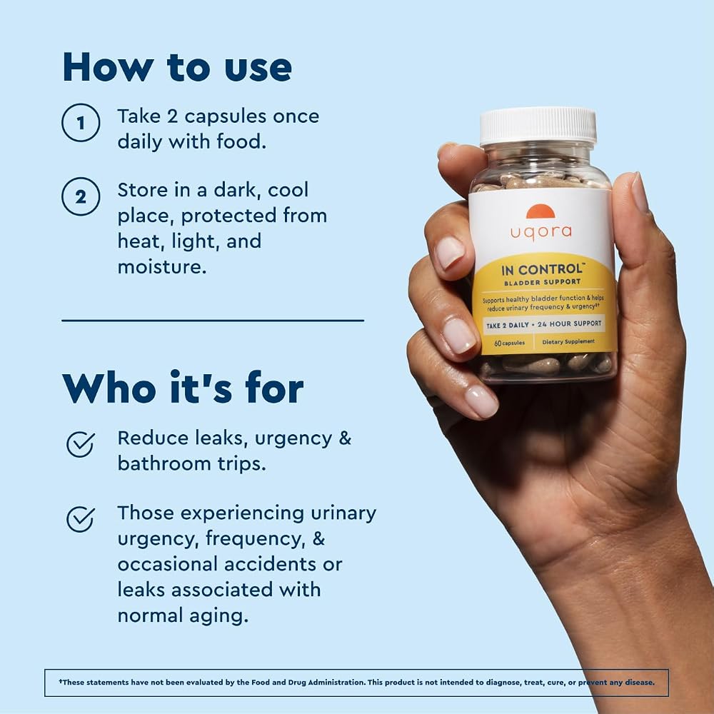 Uqora in Control Bladder Support - Daily Bladder Care & Support