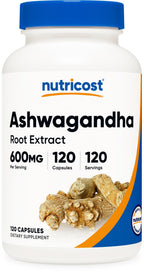 Nutricost Ashwagandha Herbal Supplement 600mg Capsules