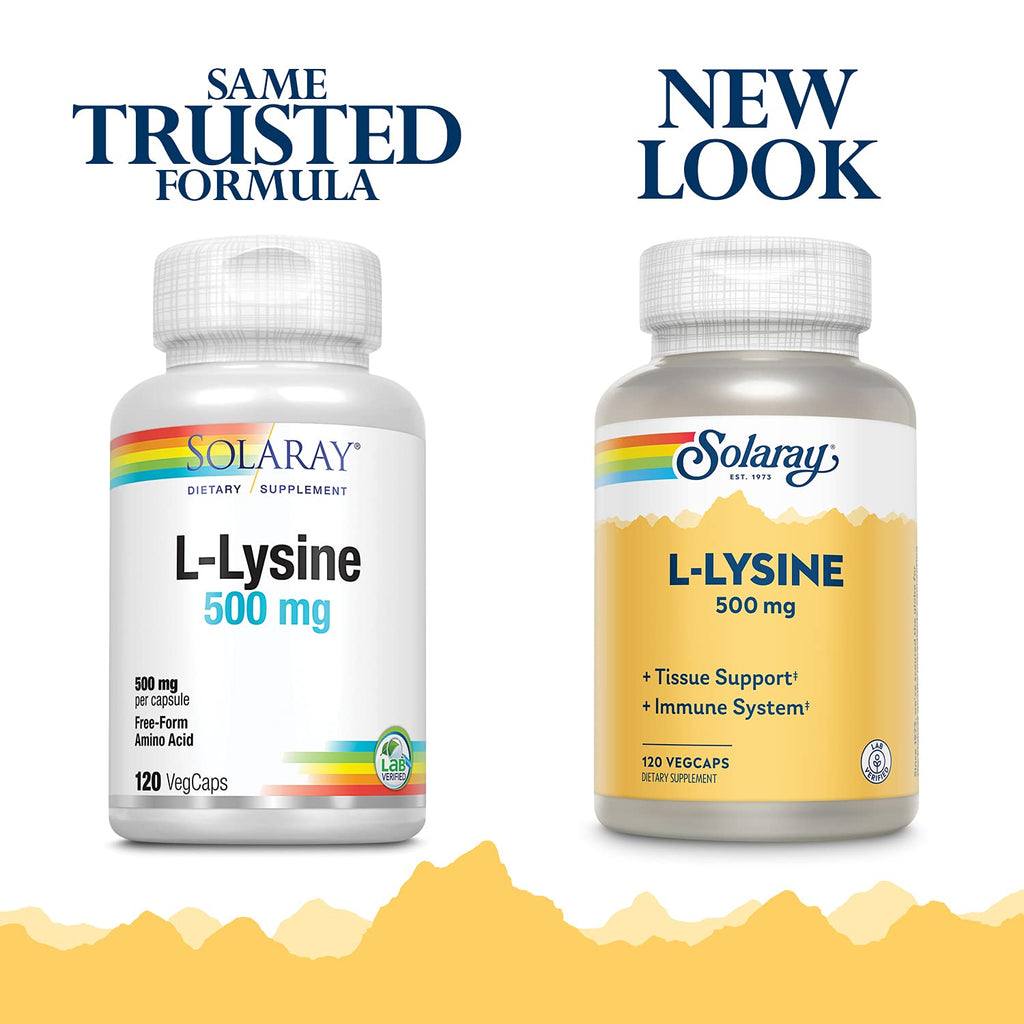 Solaray Free-Form L-Lysine 500mg - 240 Vegetarian Capsules - image 6