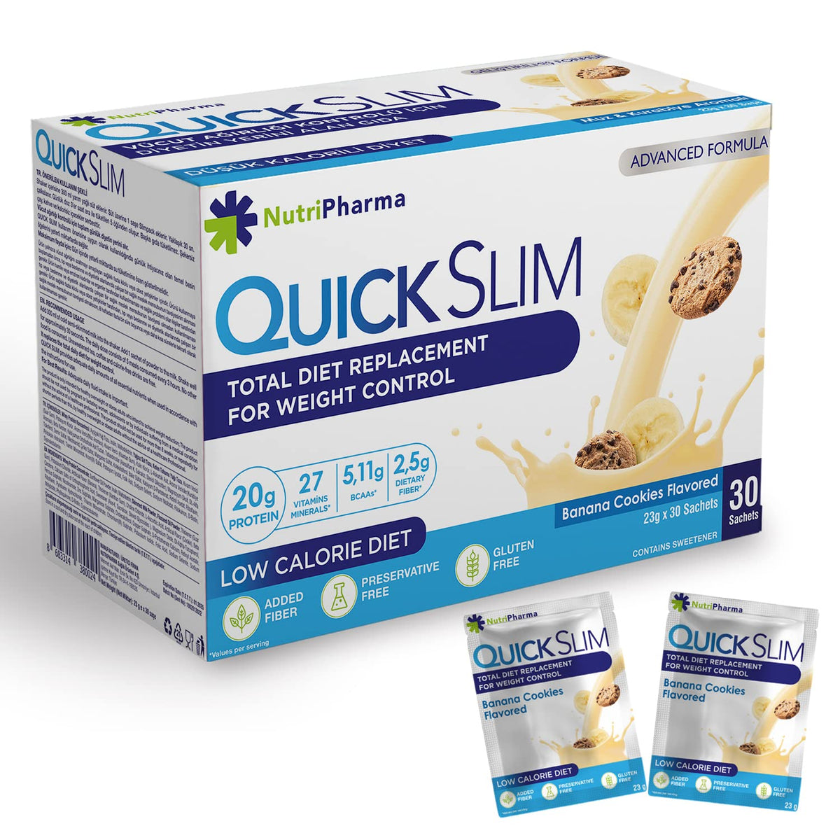 NUTRIPHARMA Quick Slim Quick Slim Meal Replacement Shakes for Weight