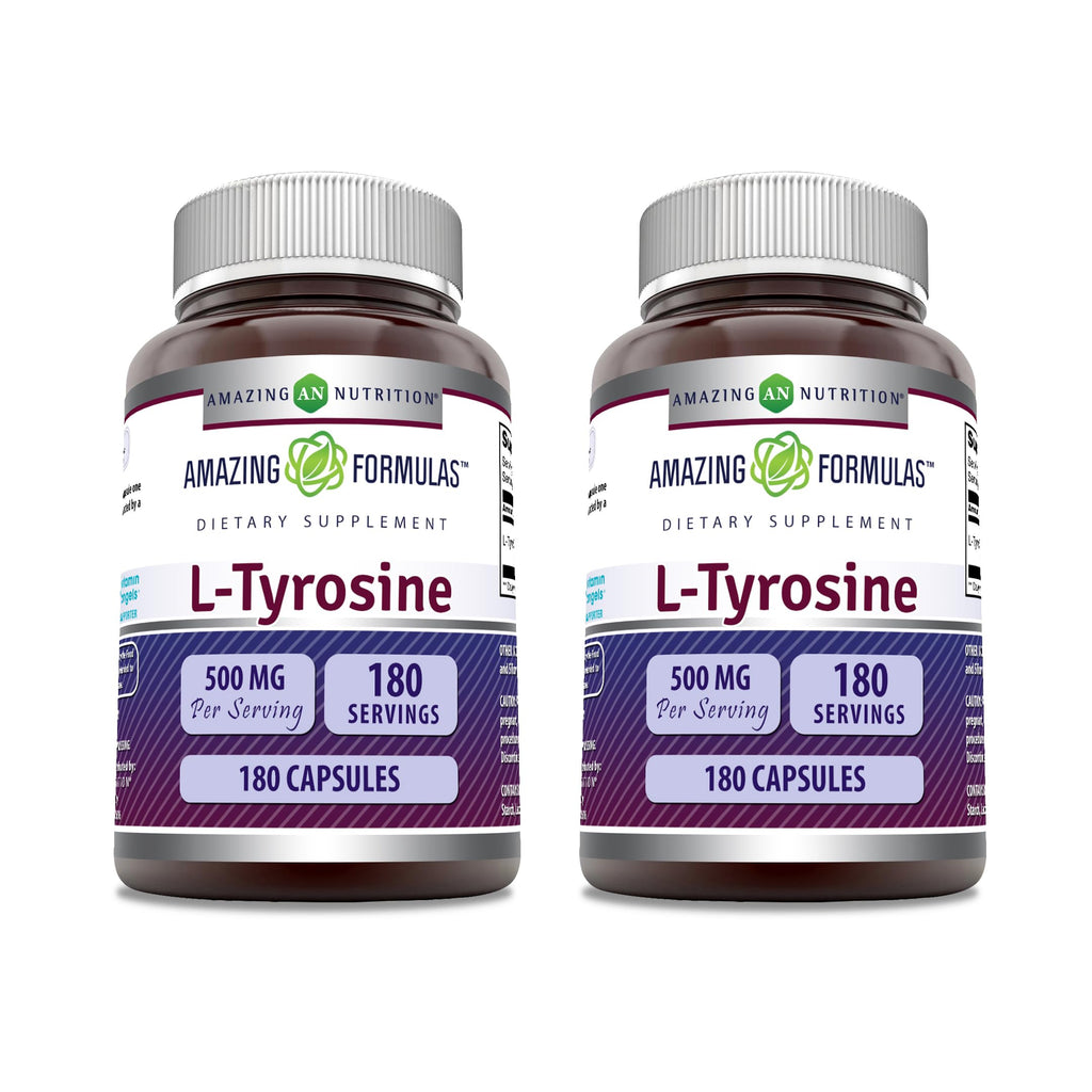 Amazing Formulas L-Tyrosine 500 mg Capsules