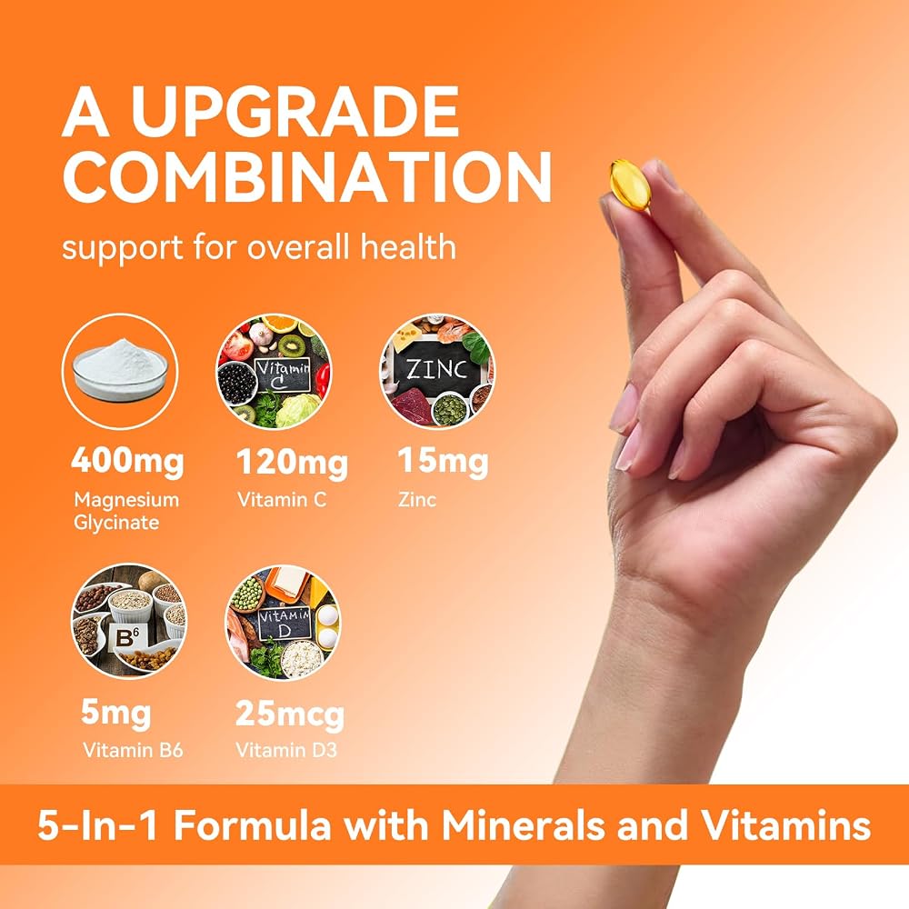 Hovika Magnesium Glycinate Supplement Softgels