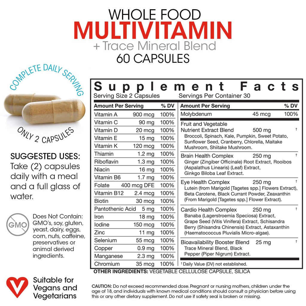 Silver Fern Whole Food Daily Multi Vitamin w/Trace Mineral Blend
