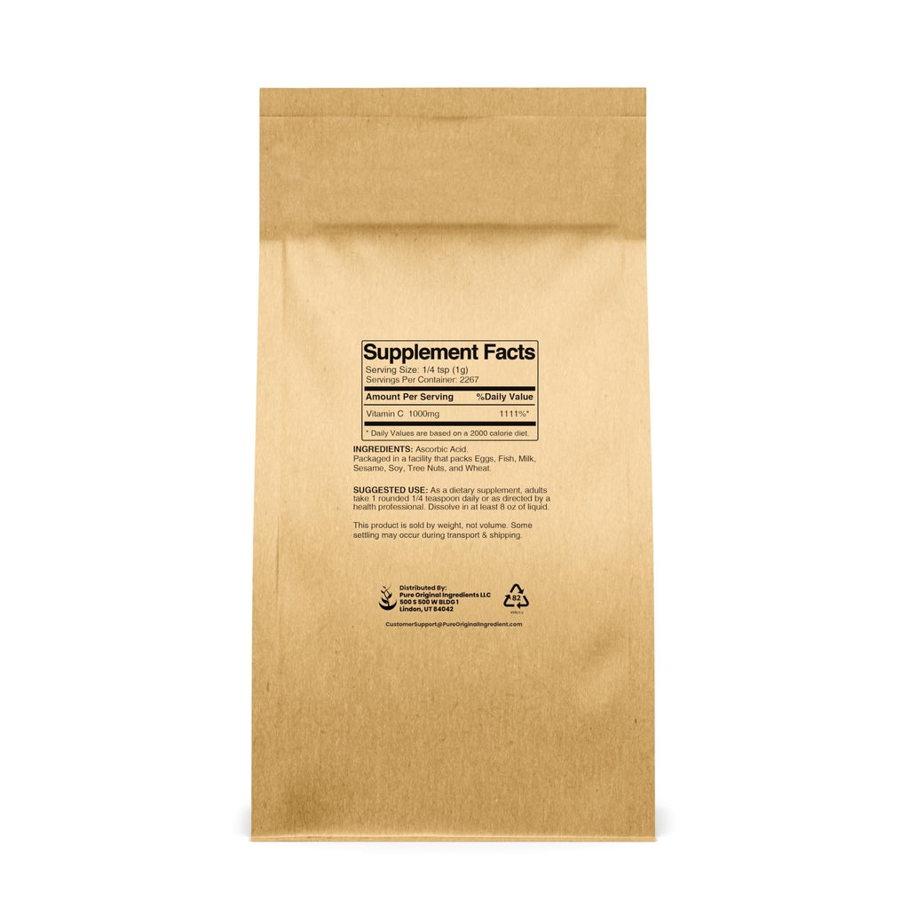 Pure Original Ingredients Vitamin C Powder Ascorbic Acid