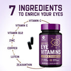 Nature's Peak Eye Vitamins Supplements - 3x Strength Eye Health