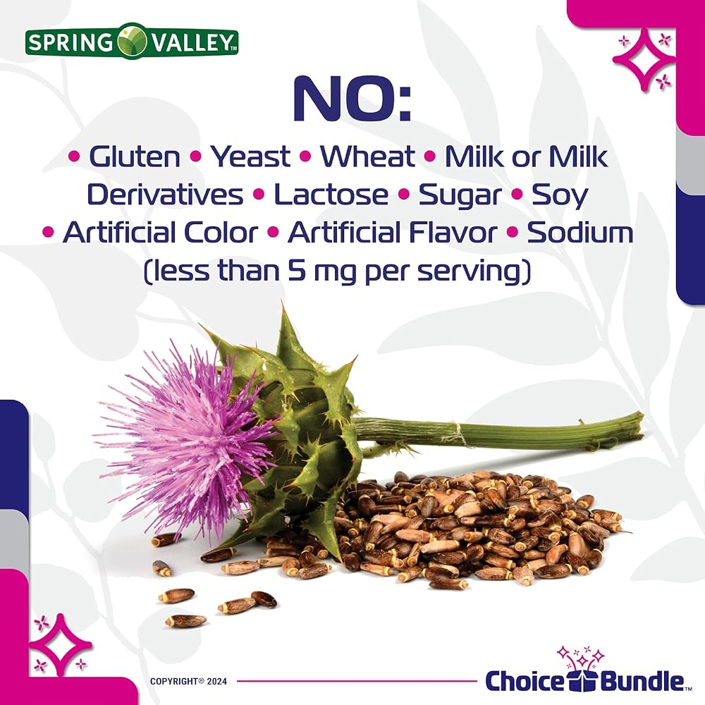 Choice Bundle Spring Valley Standardized Extract Milk Thistle Dietary