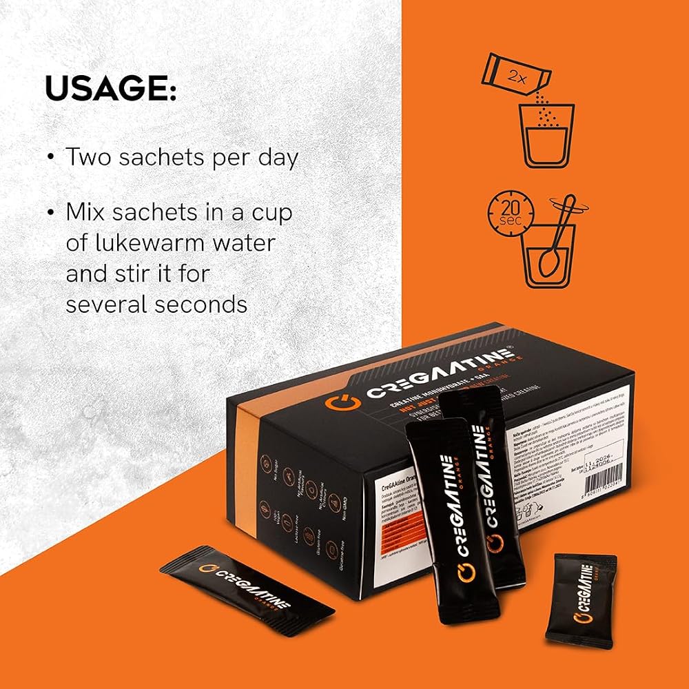 CreGAAtine Micronized Creatine Monohydrate + GAA - 60 Sachets - image 4