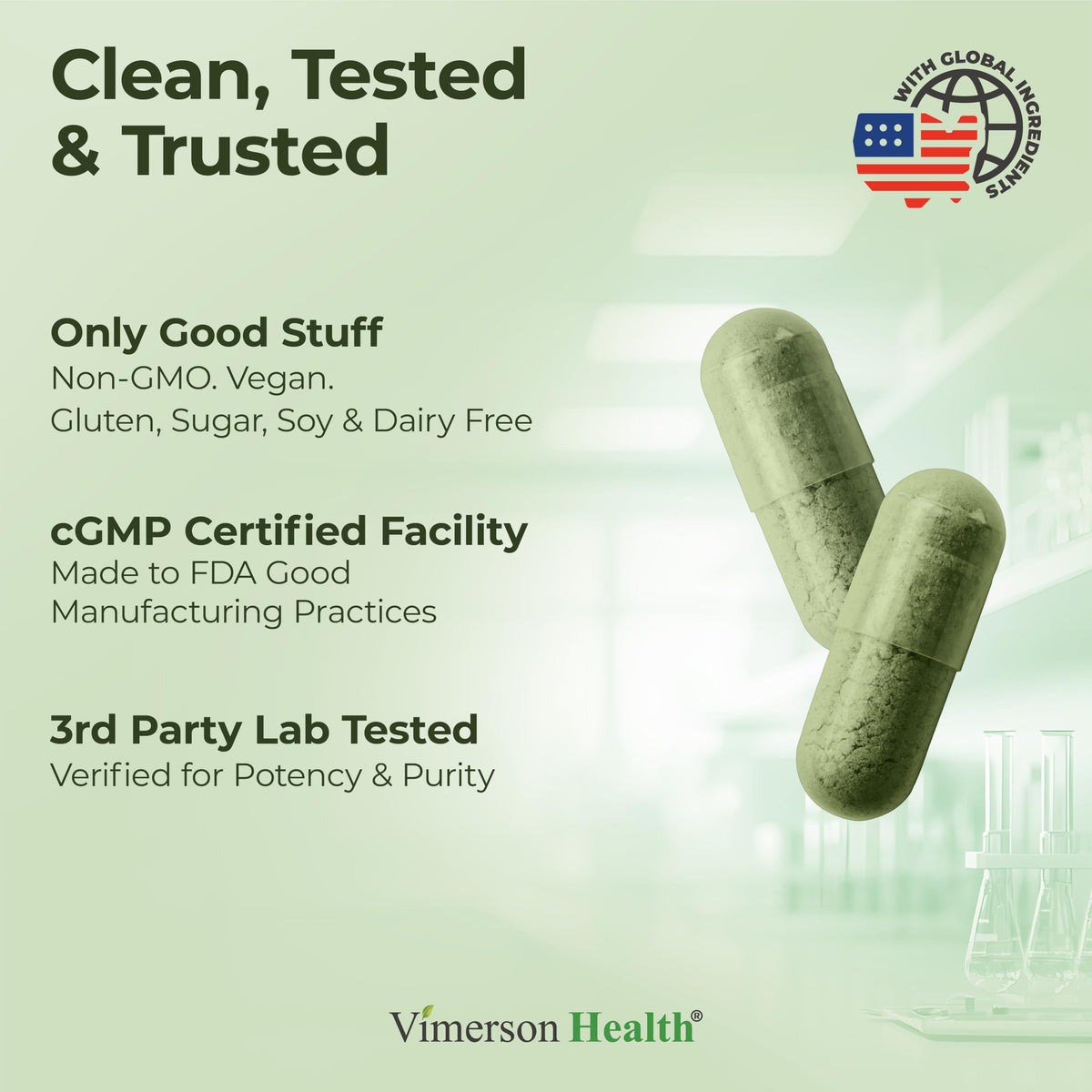 Vimerson Health Organic Spirulina Chlorella Capsules - 60 Count - image 4