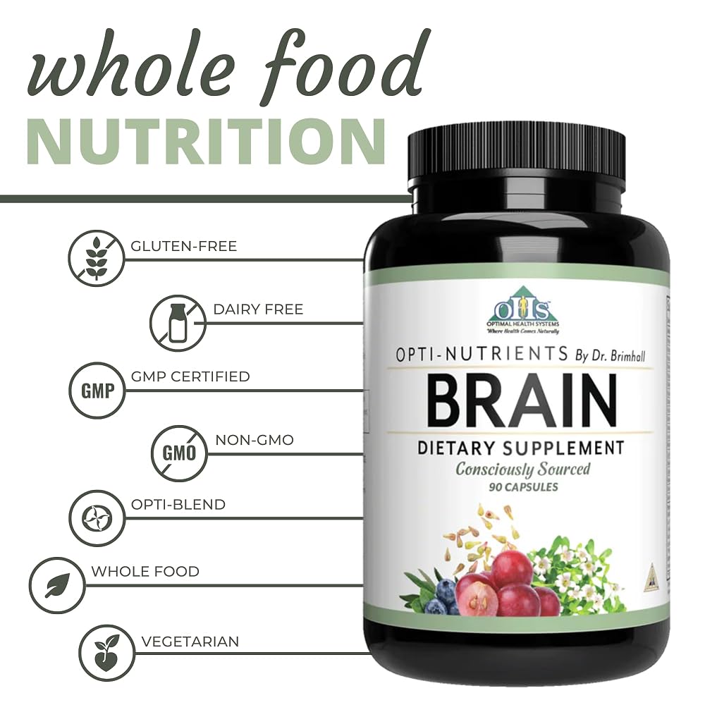 Optimal Health Systems Brain Nootropic Formula 700 mg - 90 Capsules - image 4