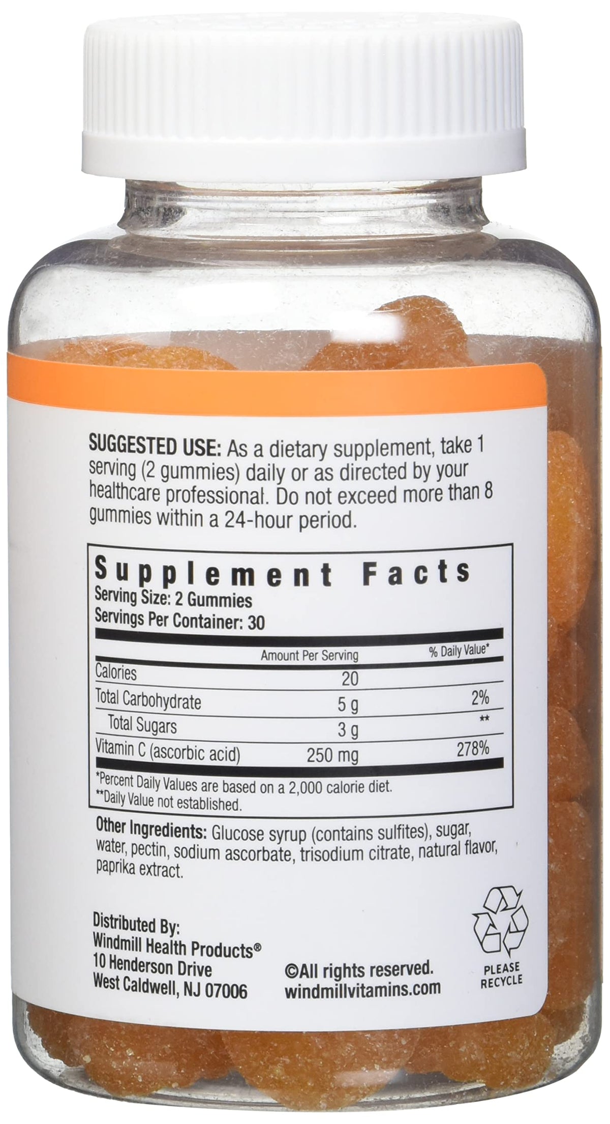 NutritionWorks Vitamin C 250 mg Gummies for Immune Support - 60 Gummies - image 2