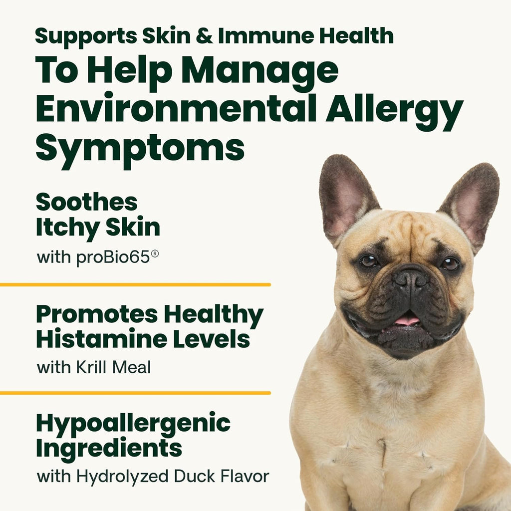 VetriScience Allergy & Itch Support Chews for Dogs, Duck - 75 Count - image 3