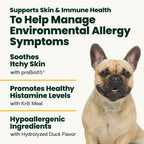 VetriScience Allergy & Itch Support Chews for Dogs, Duck - 75 Count - image 3