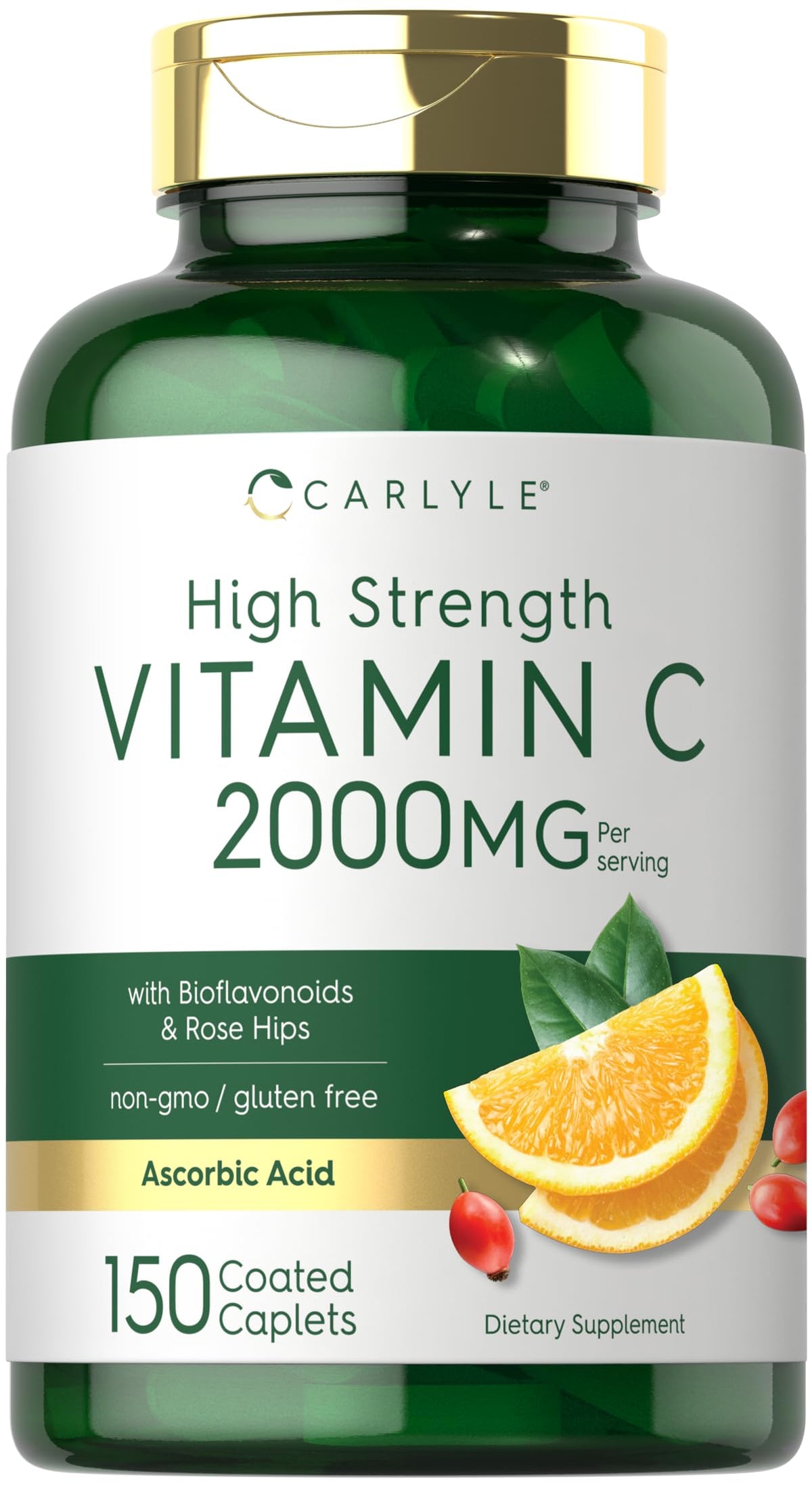 Carlyle Vitamin C 2000mg with Rose Hips - 150 Caplets