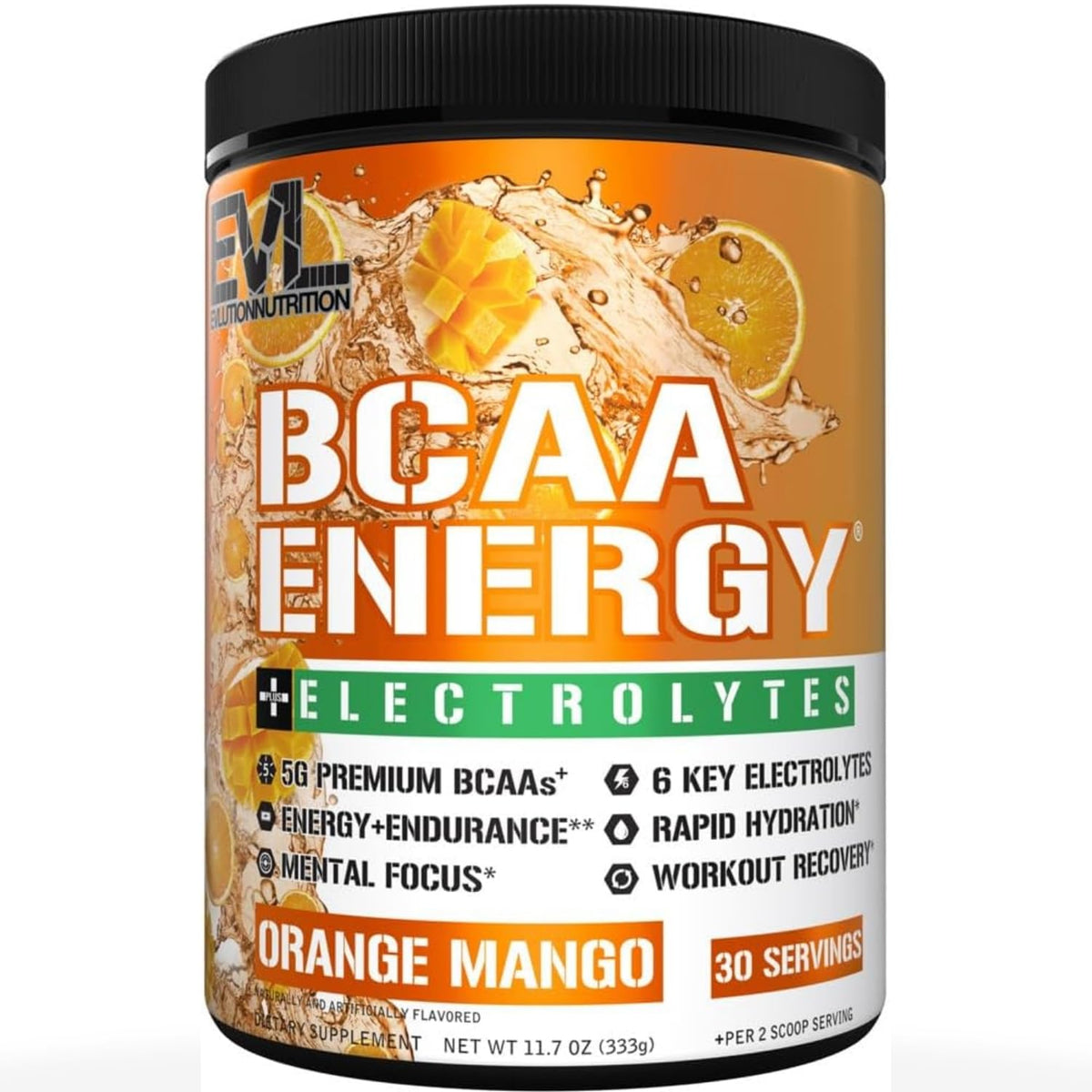 Evlution EVL BCAAs Amino Acids Powder - Rehydrating BCAA Powder Post