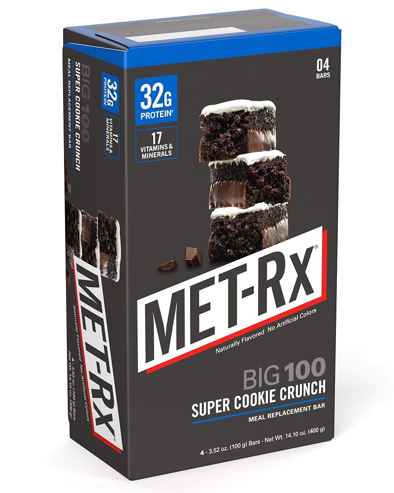 MET-Rx Big 100 Colossal Protein Bar Super Cookie Crunch - 4 Count (Pack of 3) - image 6