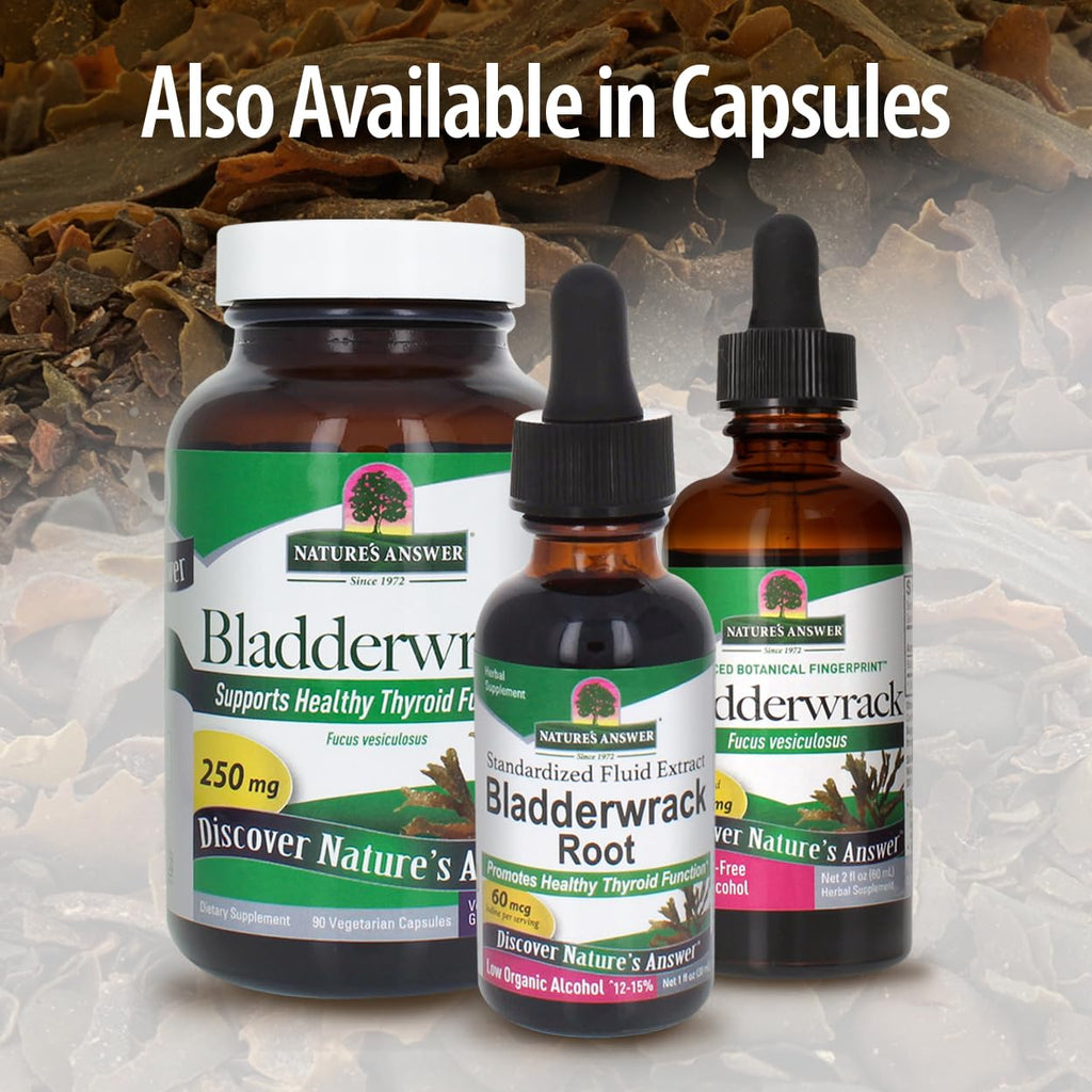 Nature's Answer Bladderwrack Thallus Liquid Extract - 1 Fl Oz - image 6