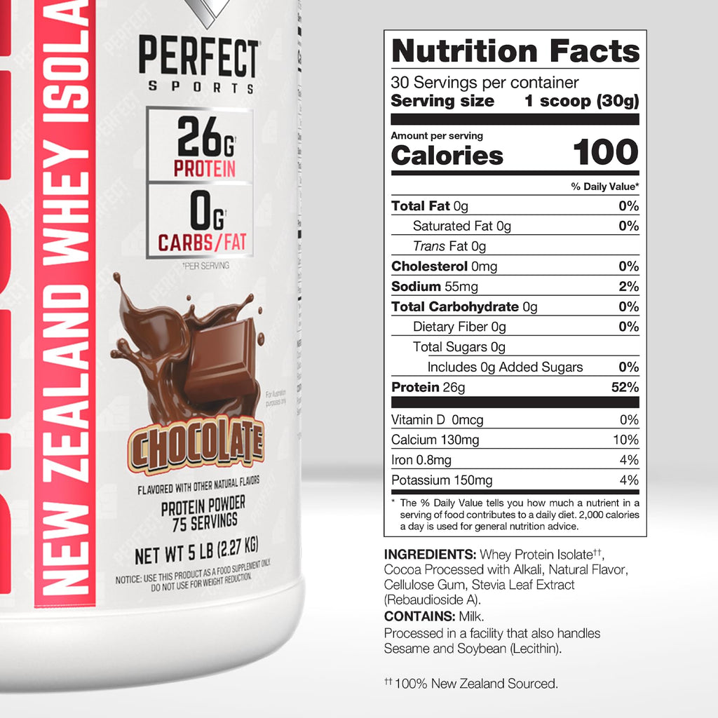 PERFECT SPORTS Diesel Whey Protein Isolate Milk Chocolate - 5 lb - image 2