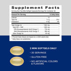 GNC Triple Strength Fish Oil Mini 1000mg EPA & DHA - 60 Softgels - image 5