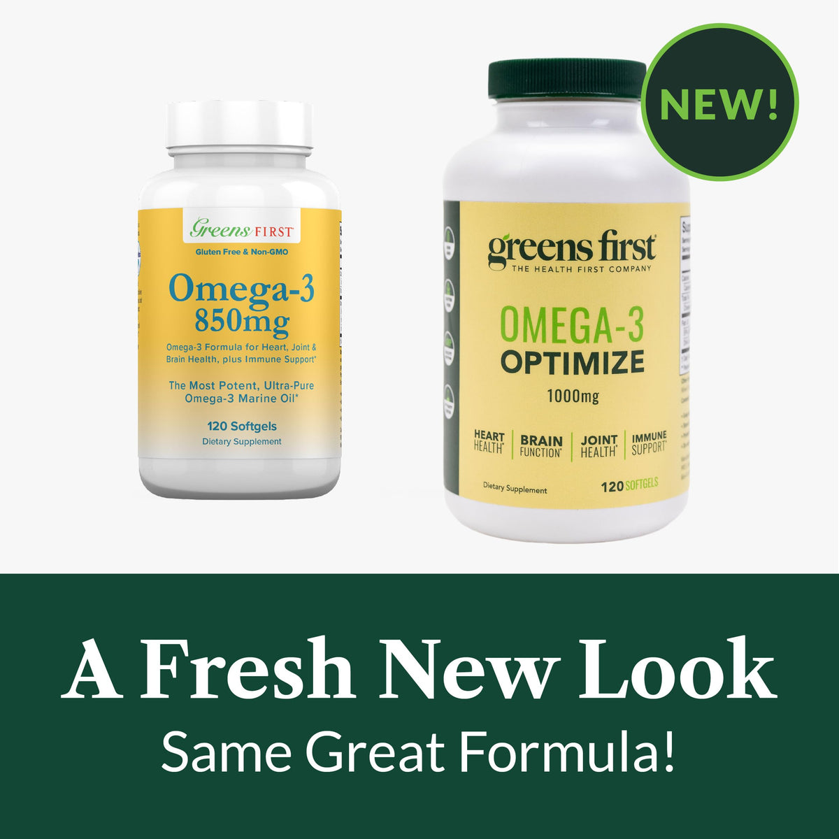 Greens First Omega-3 Optimize Marine Oil for Heart & Brain - 120 Softgels - image 5