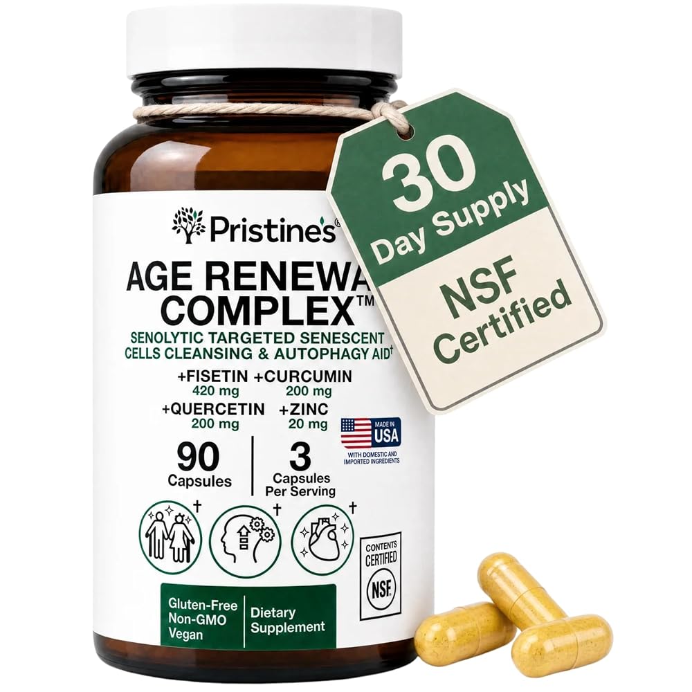 PRISTINE'S Age Renewal Senolytic Autophagy Capsules - 90 Count
