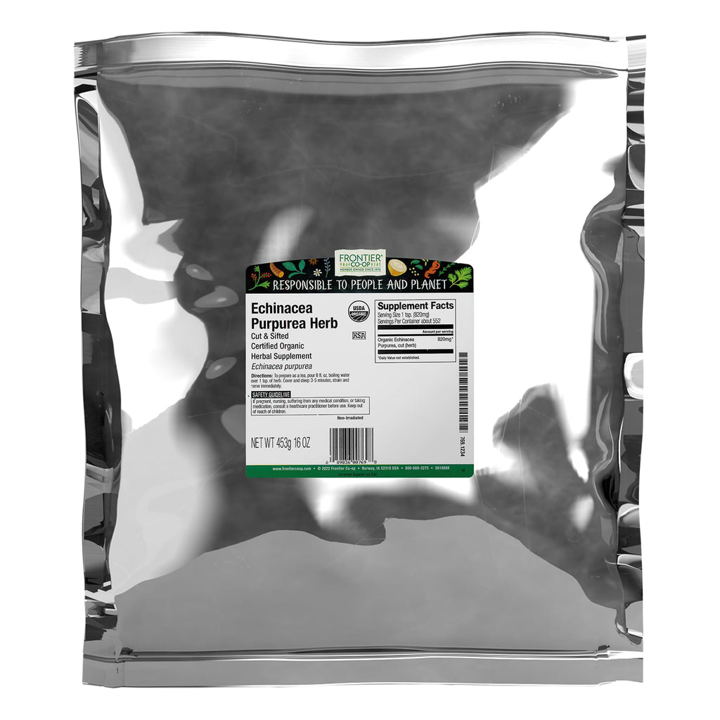 Frontier Co-op Echinacea Purpurea Root Cut and Sifted Organic - 1 lb