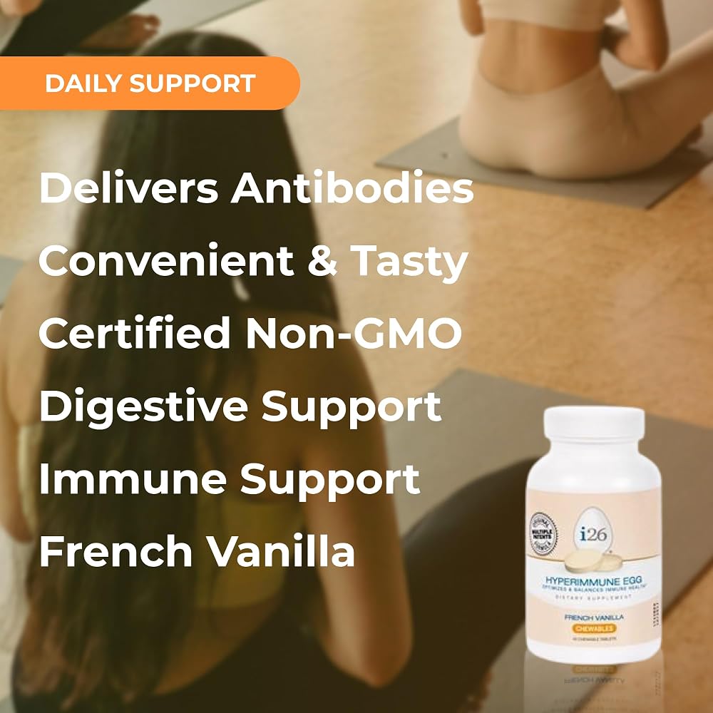 Youngevity i26 Hyperimmune Egg IgY Max French Vanilla - 45 Tablets - image 4
