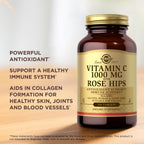 Solgar Vitamin C 1000 mg with Rose Hips - 100 Tablets - image 5