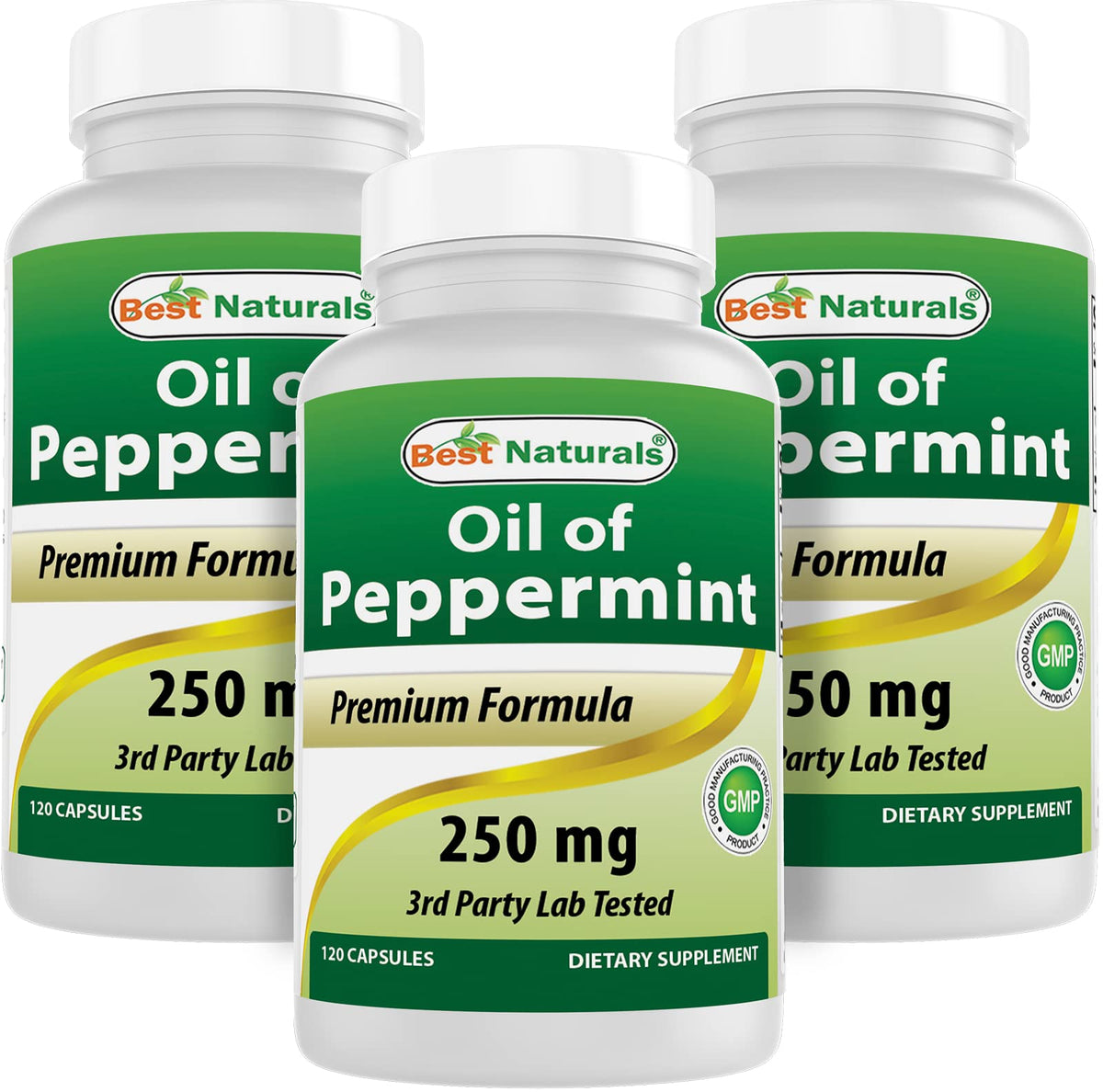 Best Naturals Peppermint Oil 250 mg - 360 Capsules
