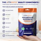 Vitamatic Magnesium Glycinate & Oxide Powder - 250 Grams - image 6