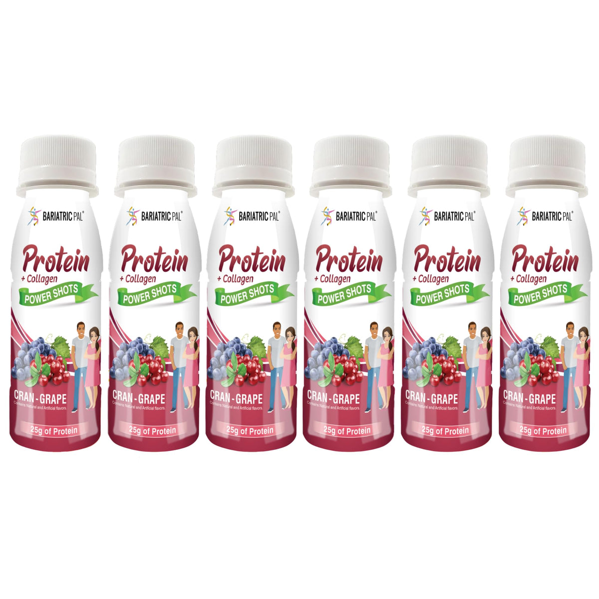 BariatricPal Whey Protein & Collagen Power Shots 25g - 6 Bottles